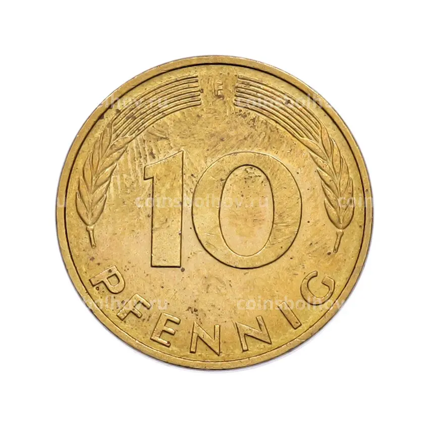 Монета 10 пфеннигов 1994 года F Германия (вид 2)