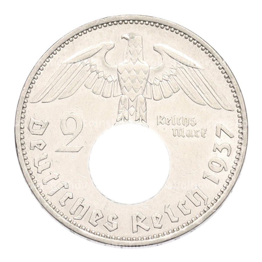 Монета 2 рейхсмарки 1937 года A Германия