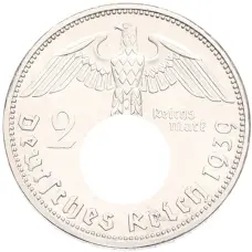Монета 2 рейхсмарки 1939 года A Германия (аверс)