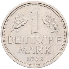 Монета 1 марка 1992 года A Германия (аверс)