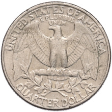 Монета 1/4 доллара (25 центов) 1984 года P США (реверс)