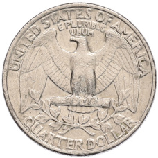 Монета 1/4 доллара (25 центов) 1981 года P США (реверс)