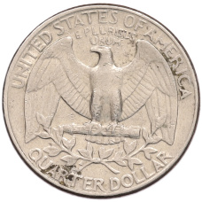 Монета 1/4 доллара (25 центов) 1984 года D США (реверс)
