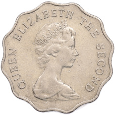 Монета 2 доллара 1982 года Гонконг (реверс)