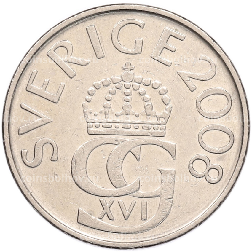 Монета 5 крон 2008 года Швеция