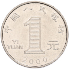 Монета 1 юань 2009 года Китай (аверс)