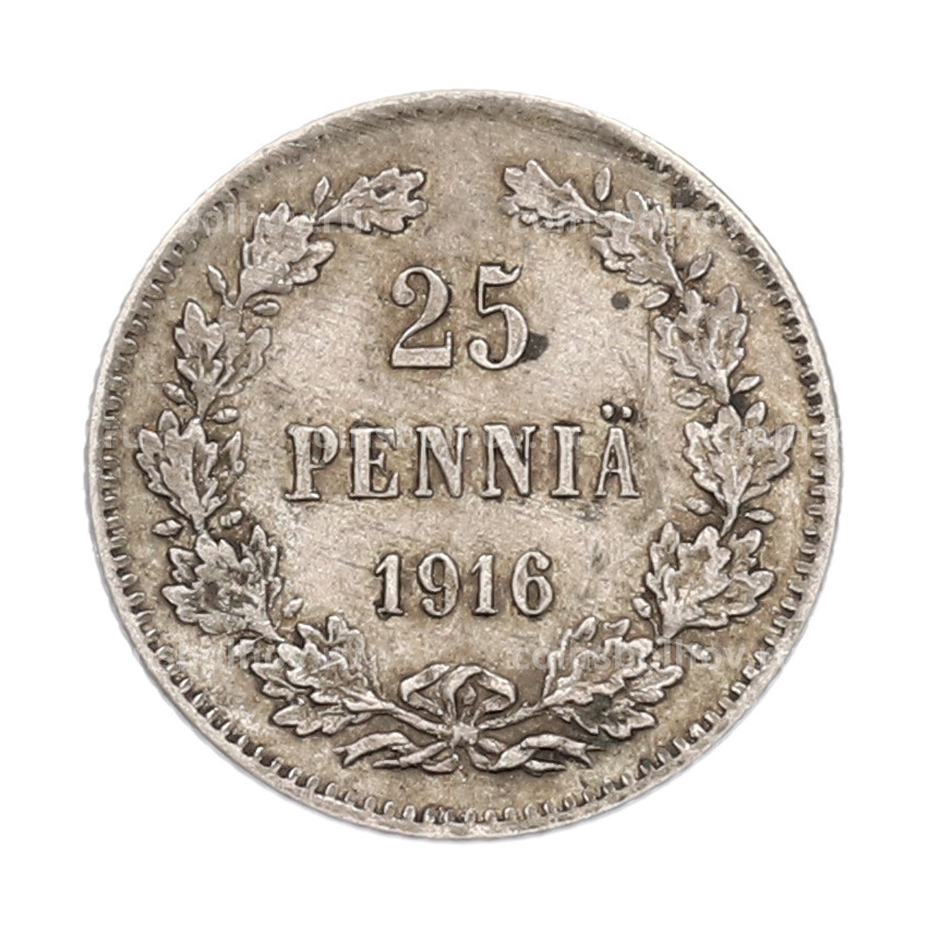 Монета 25 пенни 1916 года Русская Финляндия