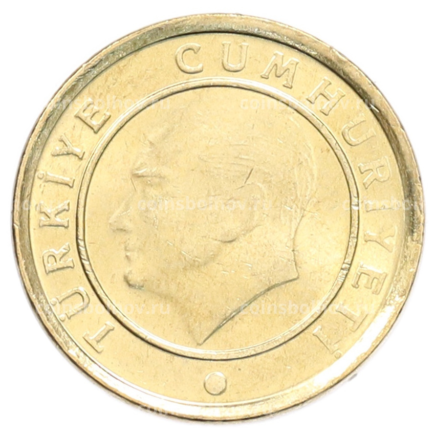 Монета 10 курушей 2015 года Турция (вид 2)