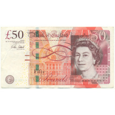 Банкнота 50 фунтов 2014-2018 года Великобритания