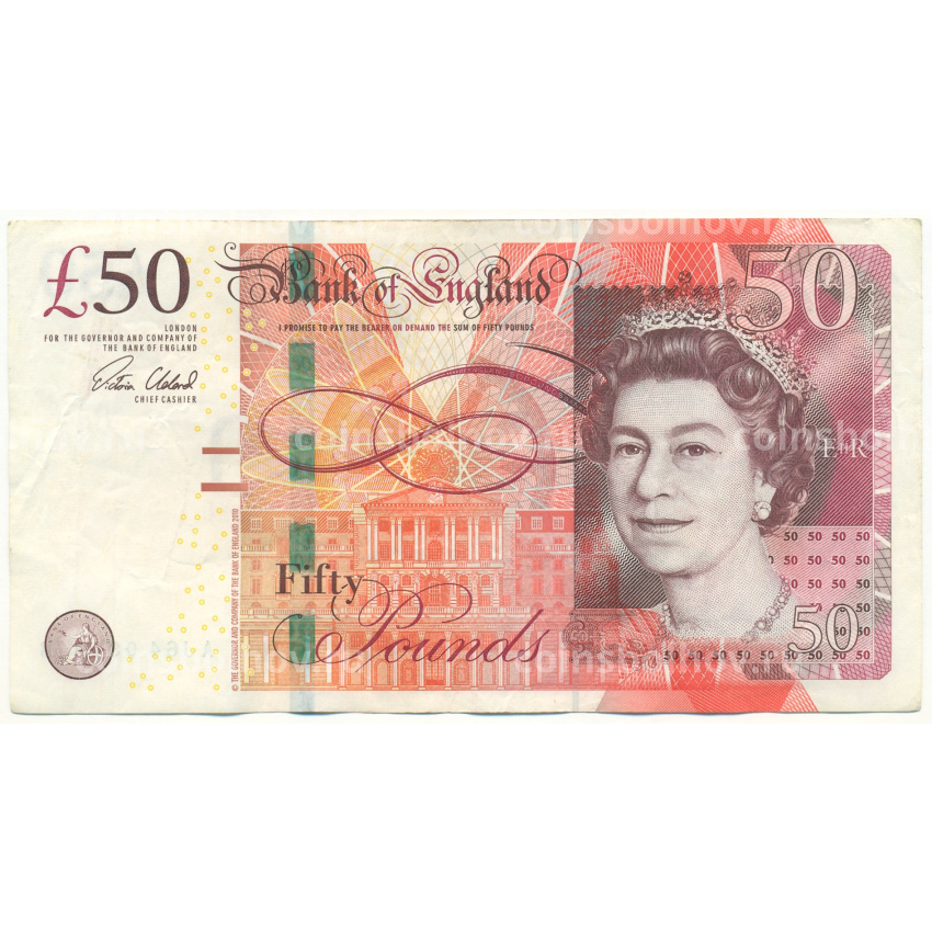 Банкнота 50 фунтов 2014-2018 года Великобритания