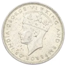 Монета 20 центов 1939 года Малайя (реверс)