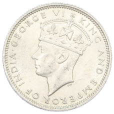 Монета 20 центов 1939 года Малайя (реверс)