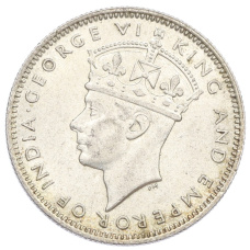 Монета 20 центов 1939 года Малайя (реверс)