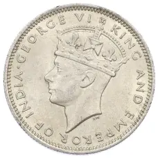 Монета 20 центов 1939 года Малайя (реверс)