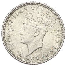 Монета 5 центов 1945 года I Малайя (реверс)