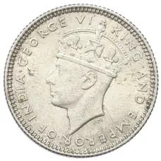 Монета 5 центов 1945 года I Малайя (реверс)