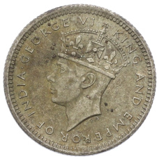 Монета 5 центов 1945 года Малайя (реверс)