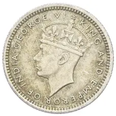 Монета 5 центов 1945 года Малайя (реверс)