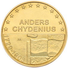 Монета 10 евро 2003 года Финляндия «200 лет со дня смерти Андерса Чюдениуса» (Позолота) (аверс)