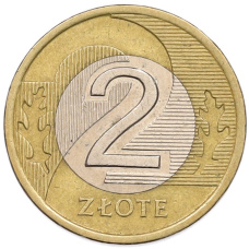 Монета 2 злотых 1995 года Польша (аверс)