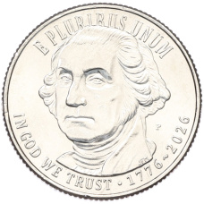 Монета 1/4 доллара (25 центов) 2026 года P США «Война за независимость — 250 лет независимости» (реверс)