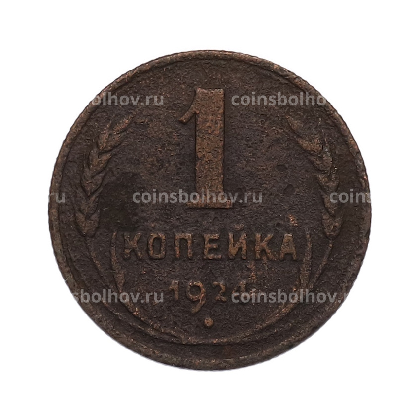 Монета 1 копейка 1924 года