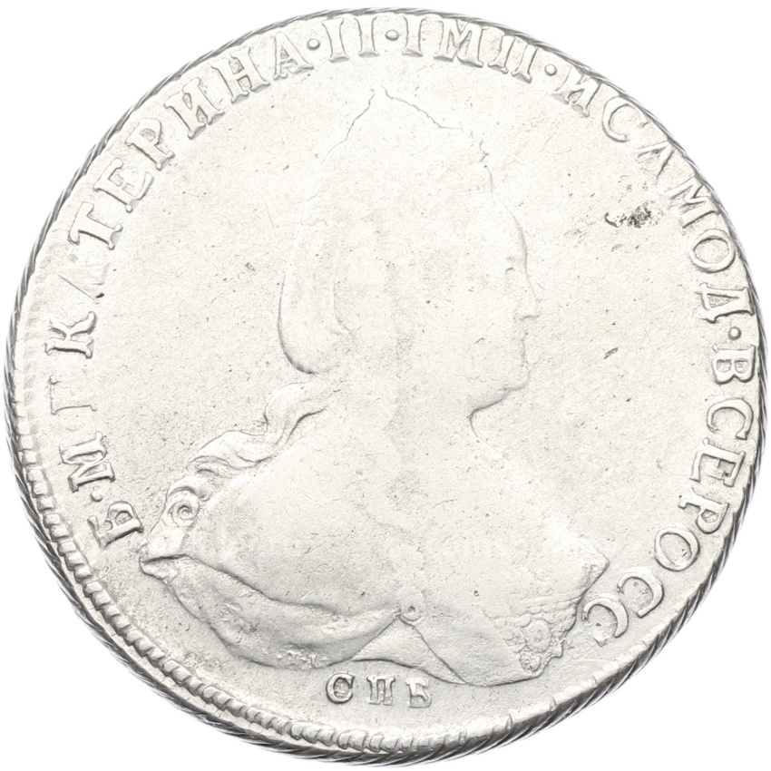 Монета 1 рубль 1788 года СПБ ТI ЯА