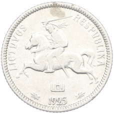 Монета 1 лит 1925 года Литва (реверс)