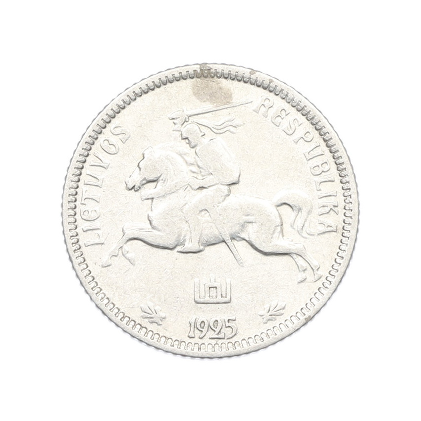 Монета 1 лит 1925 года Литва (вид 2)
