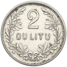Монета 2 лита 1925 года Литва (аверс)