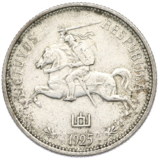 Монета 2 лита 1925 года Литва (реверс)