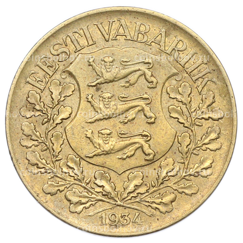 Монета 1 крона 1934 года Эстония (вид 2)