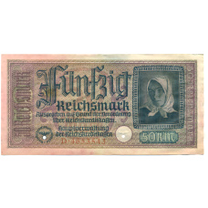 Банкнота 50 рейхсмарок 1940 года Германия (Для оккупированных территорий)