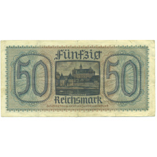 Банкнота 50 рейхсмарок 1940 года Германия (Для оккупированных территорий) (вид 2)