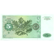 Банкнота 5 марок 1980 года Западная Германия (ФРГ) (вид 2)