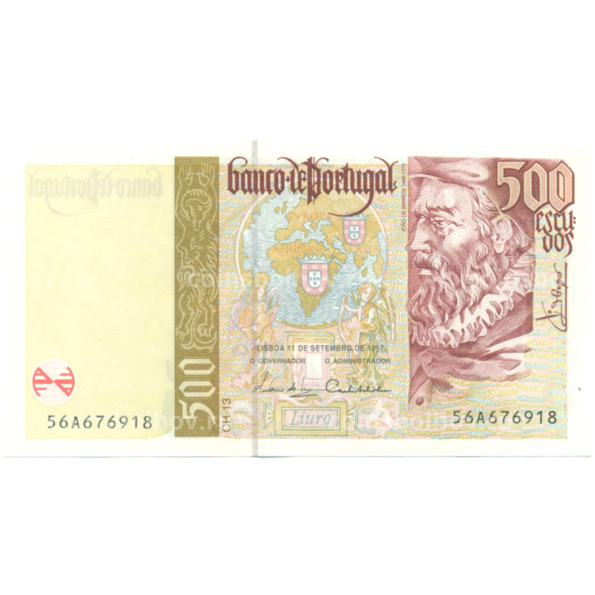 Банкнота 500 эскудо 1997 года Португалия