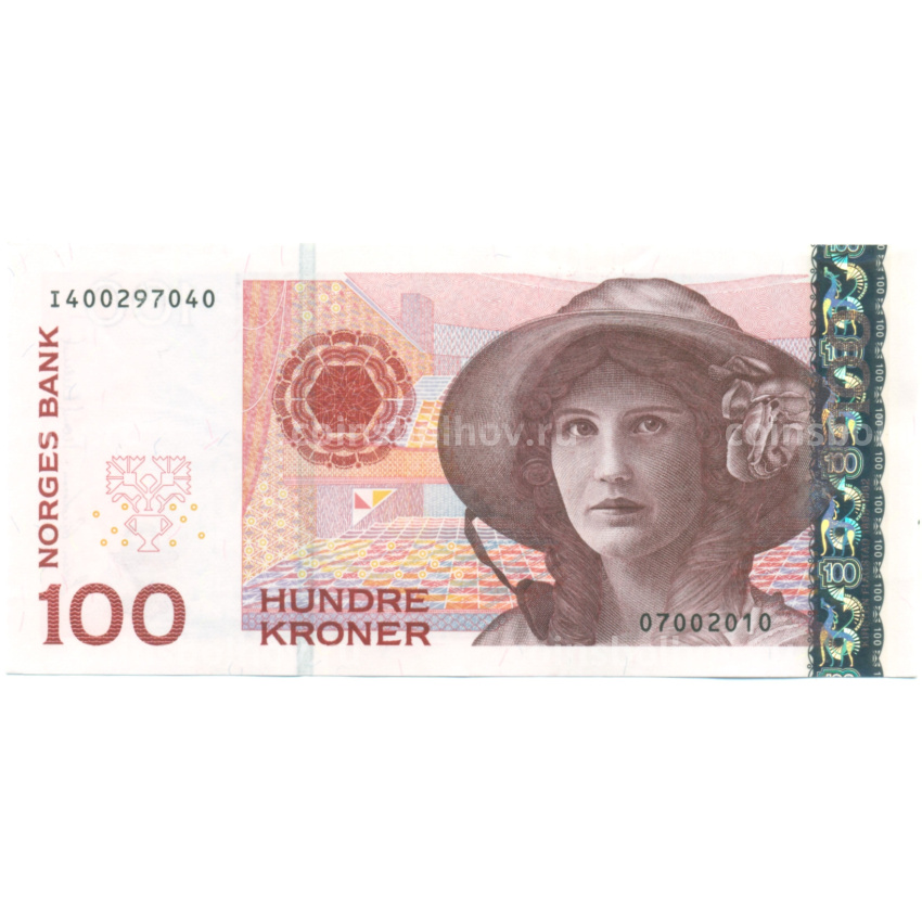 Банкнота 100 крон 2010 года Норвегия