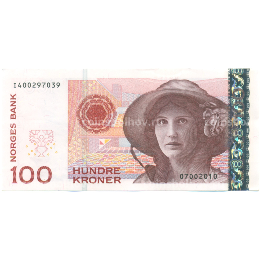 Банкнота 100 крон 2010 года Норвегия