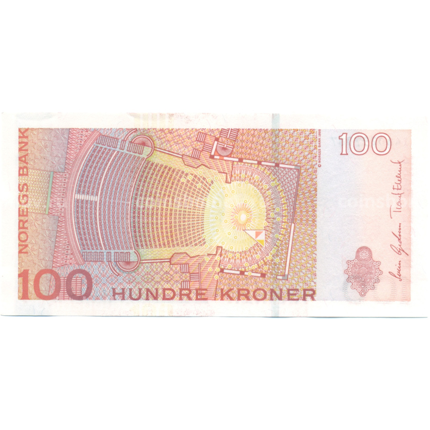 Банкнота 100 крон 2010 года Норвегия (вид 2)