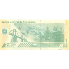 Банкнота 500 боливаров 2023 года Венесуэла (вид 2)