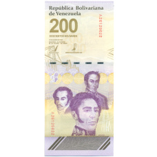 Банкнота 200 боливаров 2023 года Венесуэла