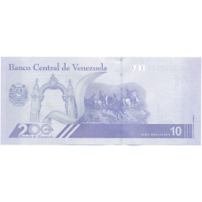 Банкнота 10 боливаров 2021 года Венесуэла (вид 2)