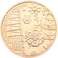 Монета 10 евро 2026 года Австрия «Трахт — Лоден» (реверс)