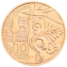 Монета 10 евро 2025 года Австрия «Трахт — Ледерхозен» (реверс)