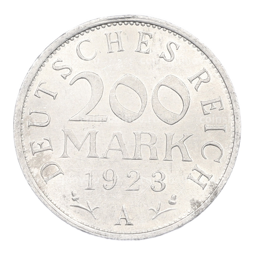 Монета 200 марок 1923 года A Германия