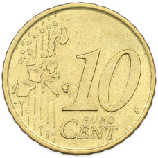 Монета 10 евроцентов 2006 года Испания (реверс)