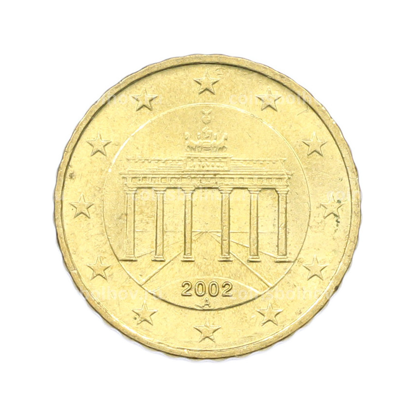 Монета 10 евроцентов 2002 года A Германия