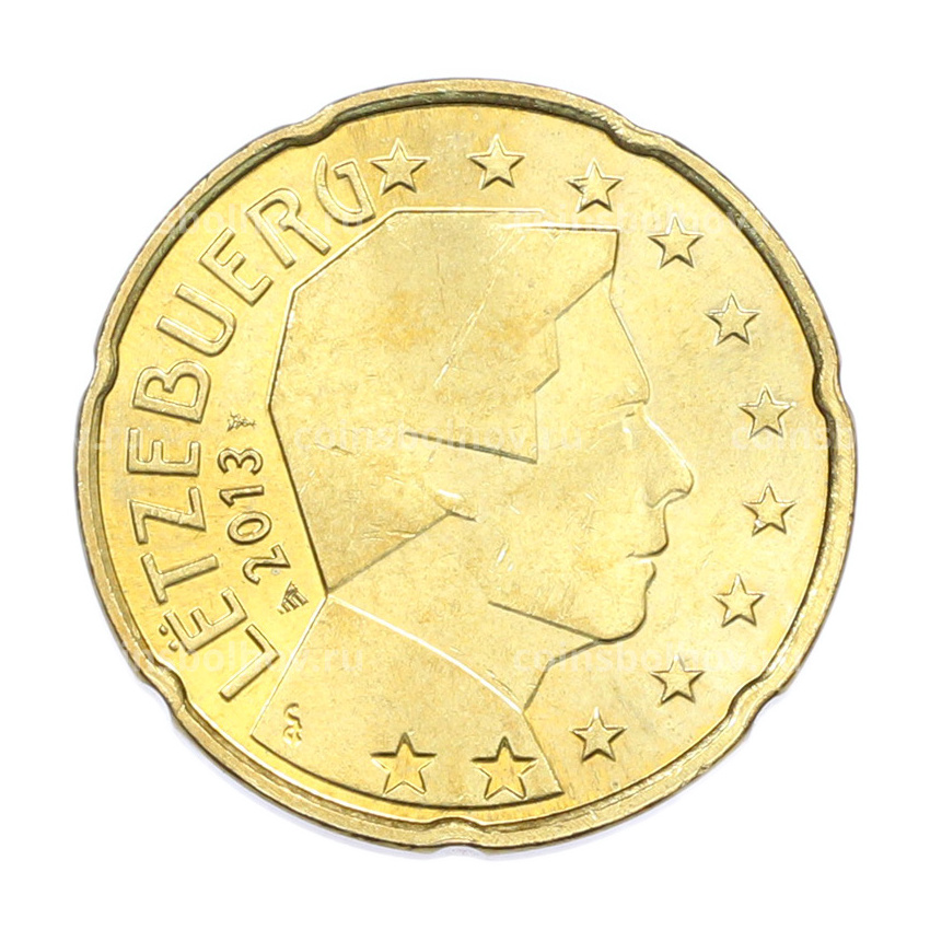 Монета 20 евроцентов 2013 года Люксембург
