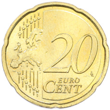 Монета 20 евроцентов 2013 года Люксембург (реверс)