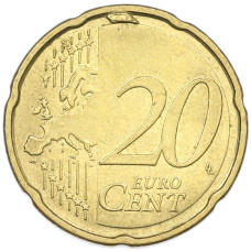 Монета 20 евроцентов 2011 года Эстония (реверс)